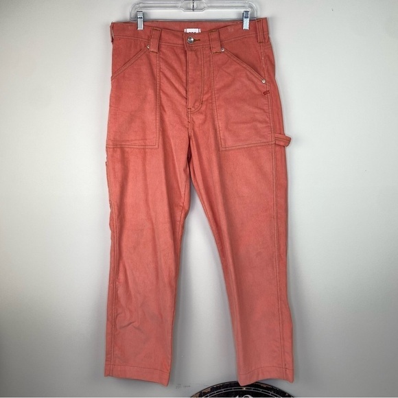 Urban Outfitters BDG Salmon Corduroy Carpenter Pants size 32 - Picture 1 of 11